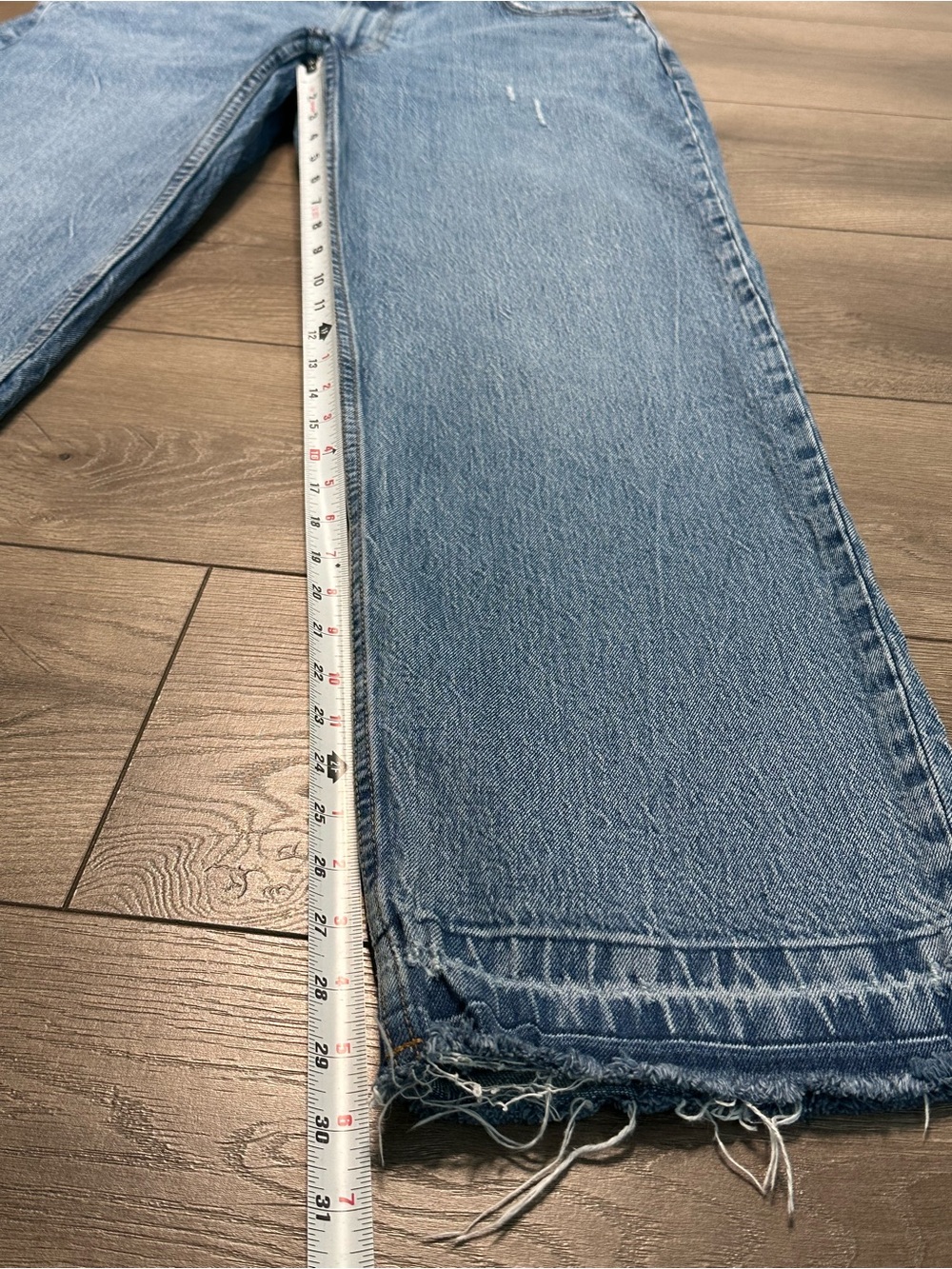 Abercrombie & Fitch The Baggy Low Rise Curve Love Stretch Blue Jeans Size 28 - Picture 10 of 11